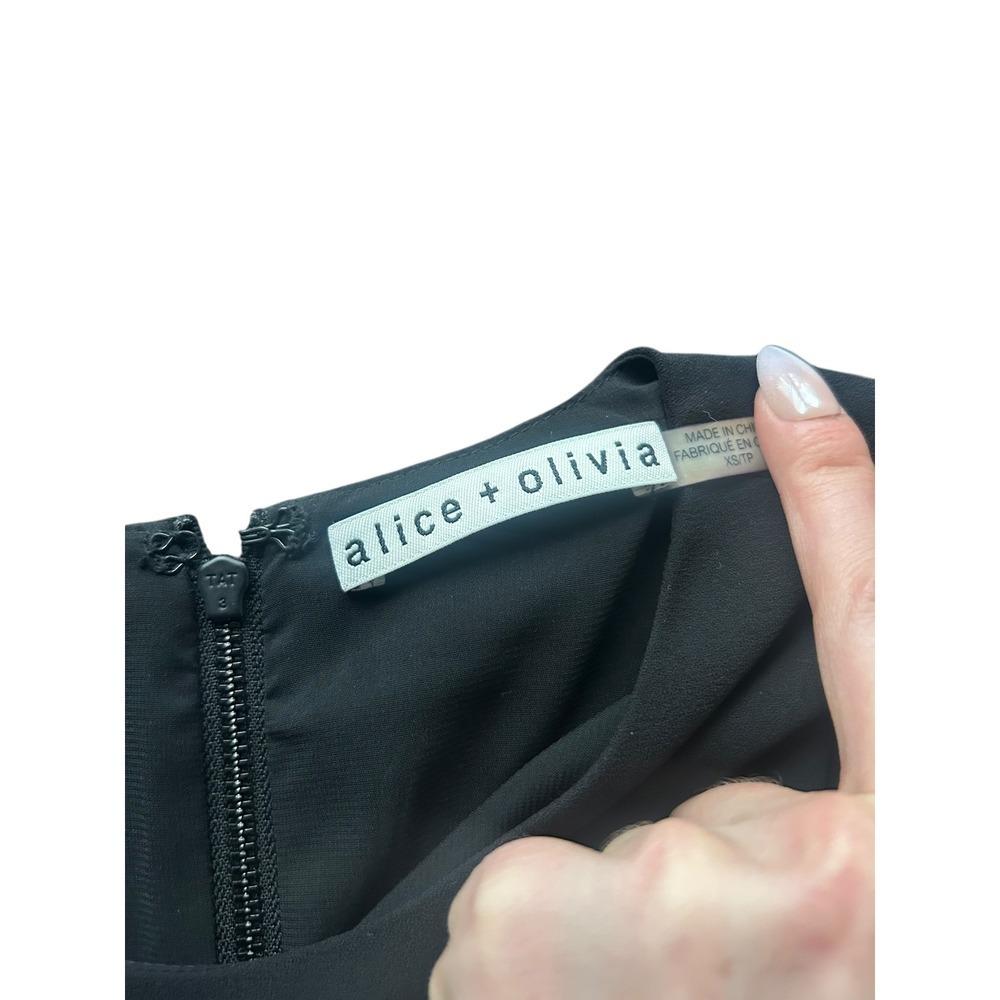 Alice + Olivia Dorma Colorblock Shift
Dress Black Poppy A Line Mini Dress XS - Picture 4 of 10